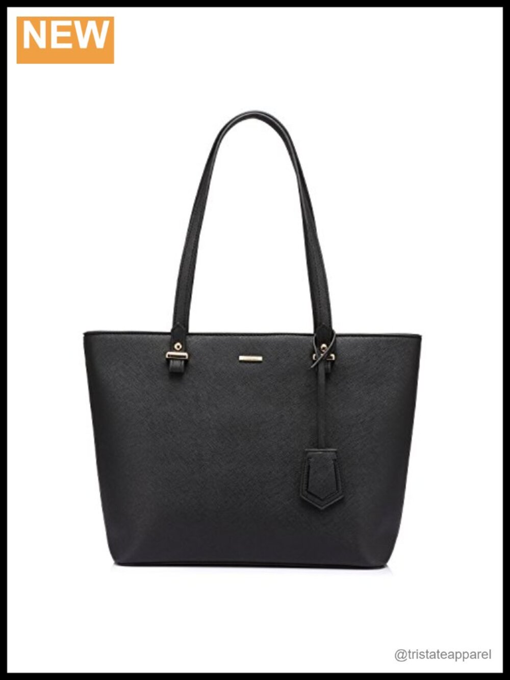 LOVEVOOK Tote Bag Set Cross-Textured Synthetic Leather Satchel Handbag with